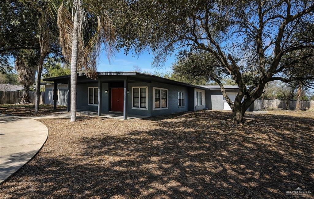 View of front facade with a patio