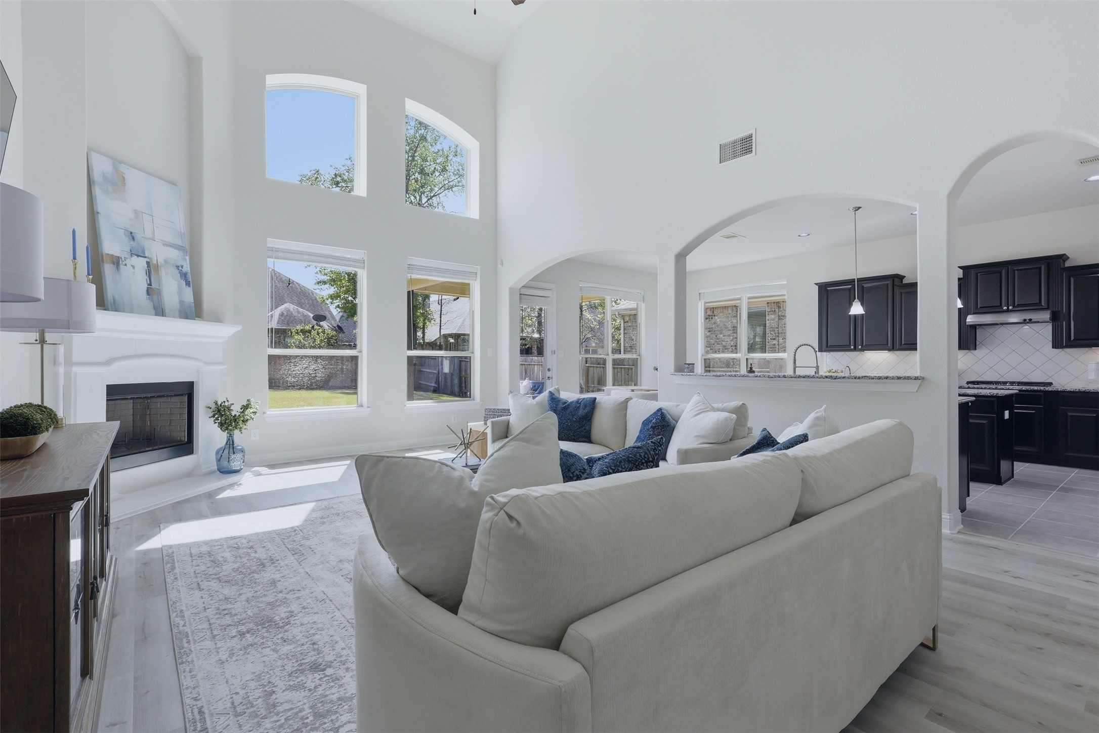 9926 Common Hawker Court Conroe, TX 77385 - Photo 15 of 40 OPEN- concept kitchen to the family room