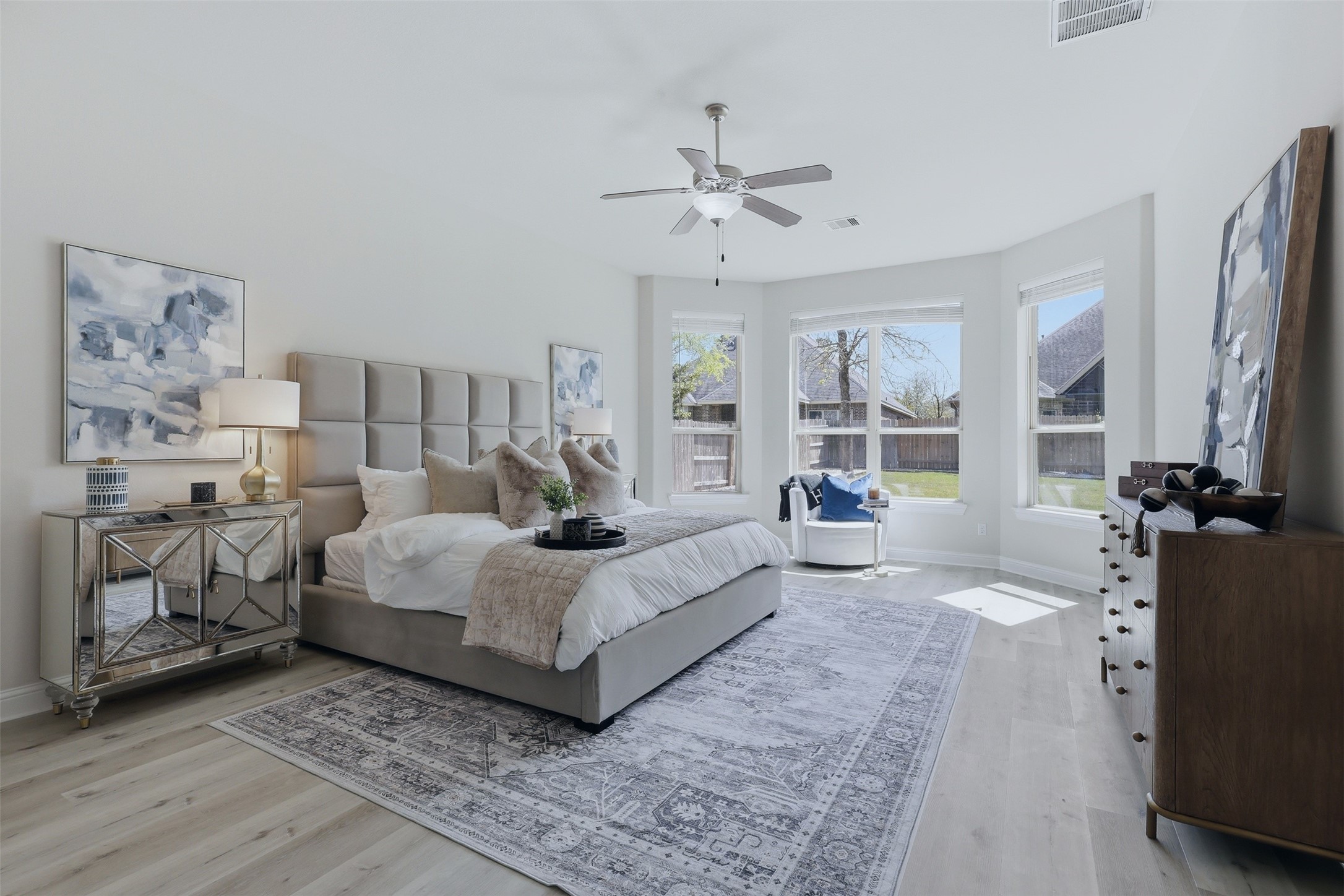 9926 Common Hawker Court Conroe, TX 77385 - Photo 18 of 40 Primary Bedroom with BAY windows