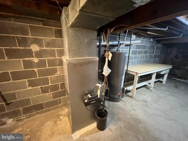 a view of storage and utility room
