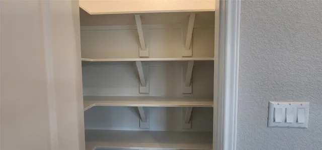 a close view of closet