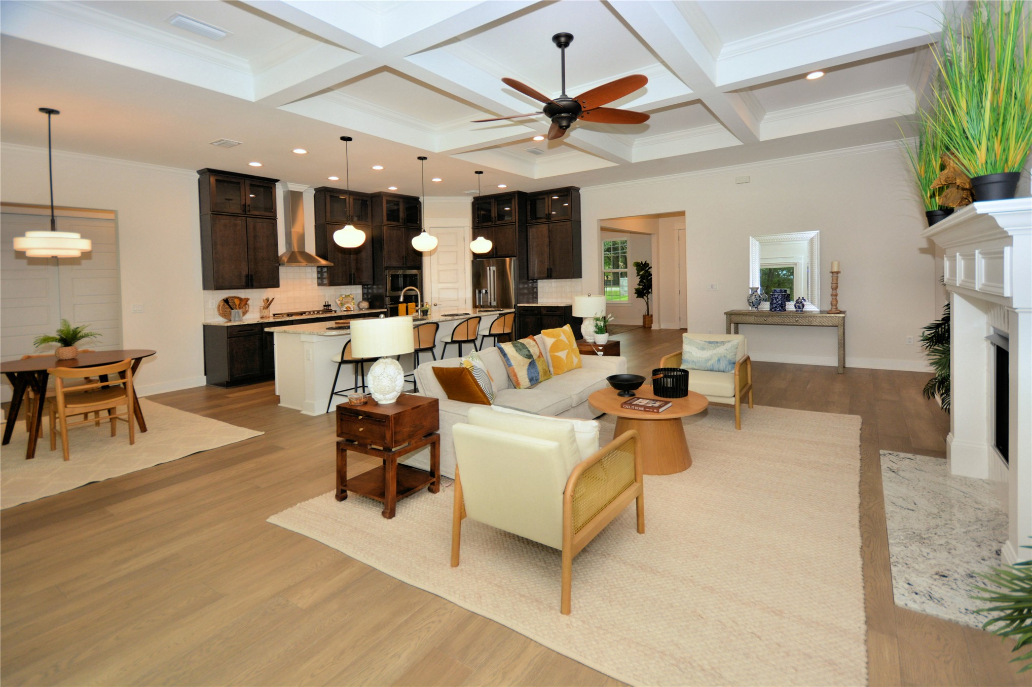 2646 Bailey Road Fernandina Beach, FL 32034 - Photo 21 of 42 a living room with furniture kitchen view and a large window