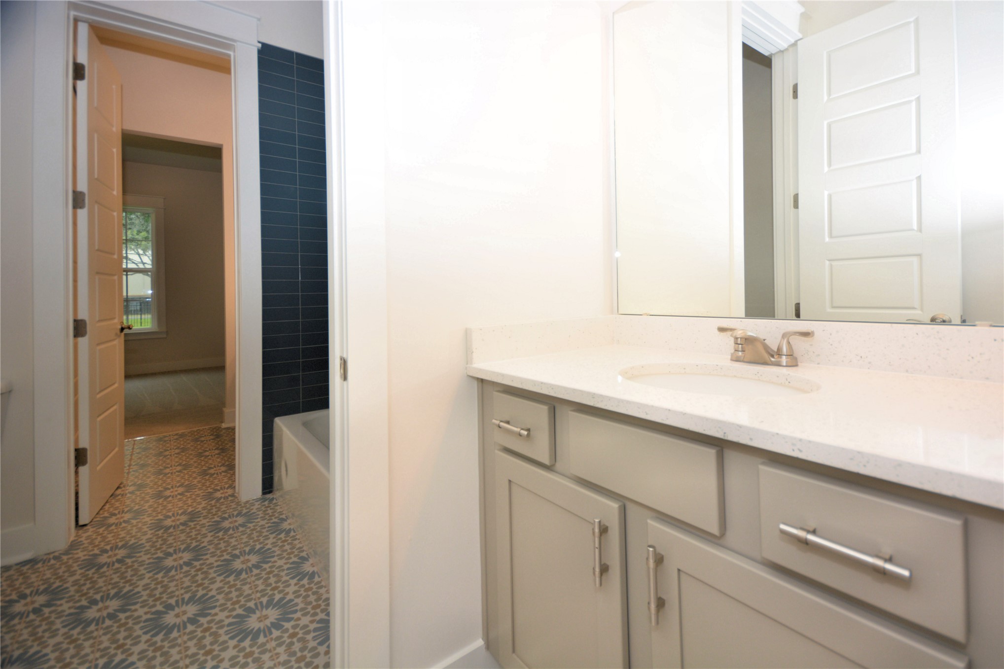 2646 Bailey Road Fernandina Beach, FL 32034 - Photo 39 of 42 a bathroom with a sink and a mirror