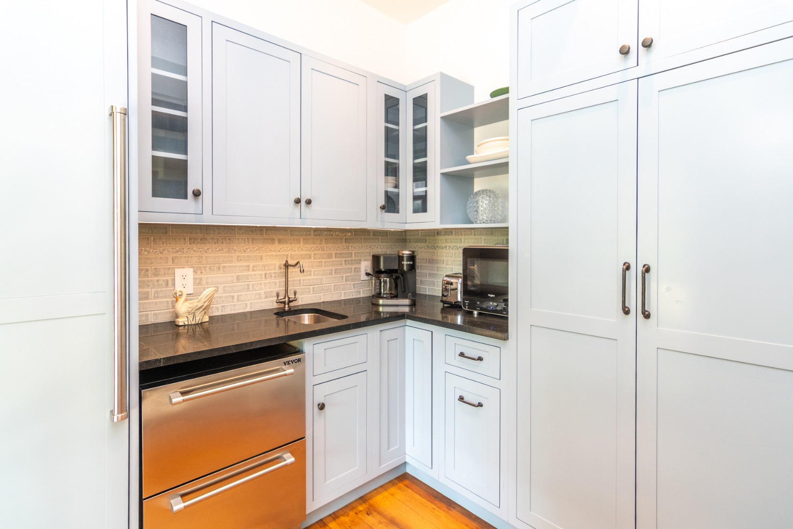 15 Old Farm Road Chilmark, MA 02535 - Photo 14 of 51 a kitchen with stainless steel appliances granite countertop a sink and a cabinets