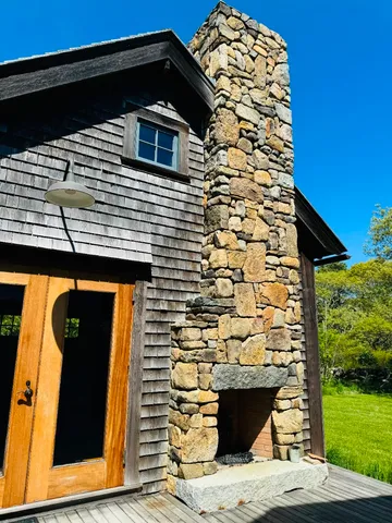 a view of a door of the house