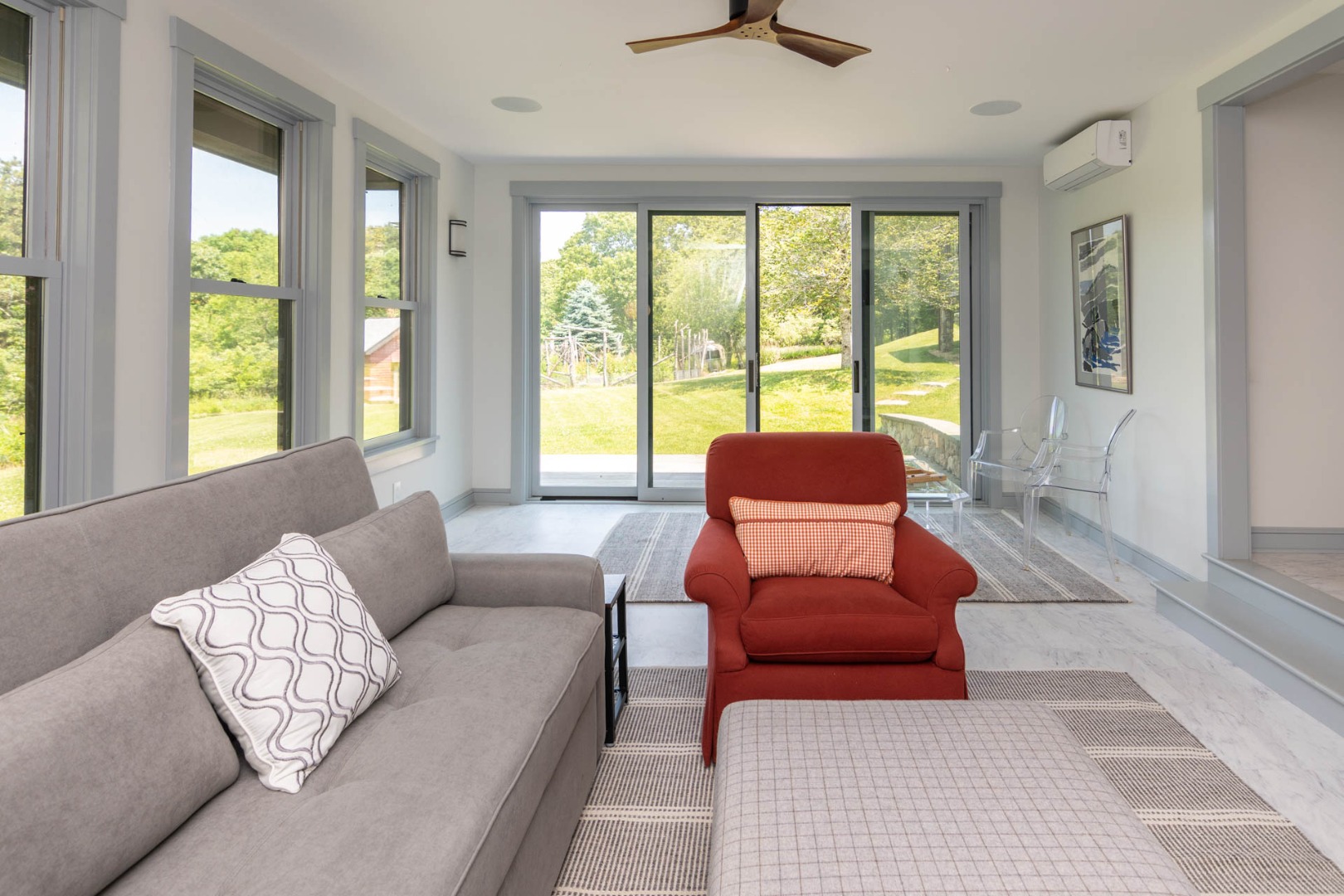 15 Old Farm Road Chilmark, MA 02535 - Photo 33 of 51 a living room with furniture and a large window