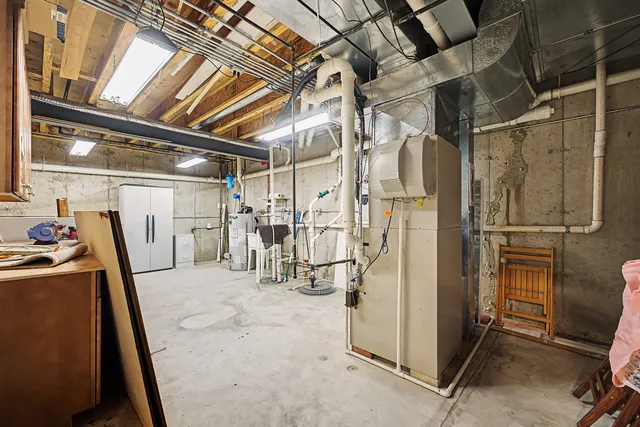 a view of a storage room