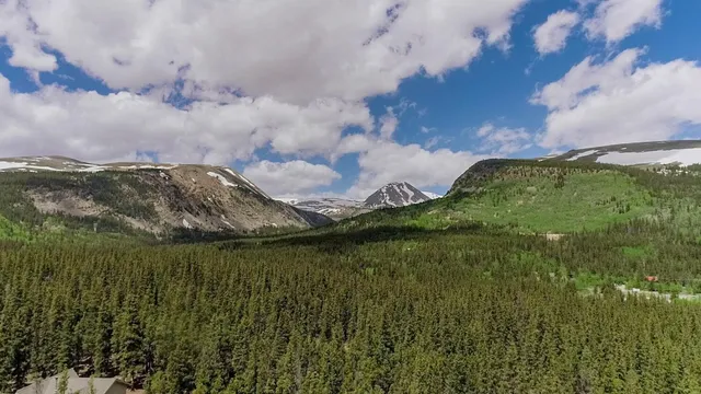 a view of lake with green space