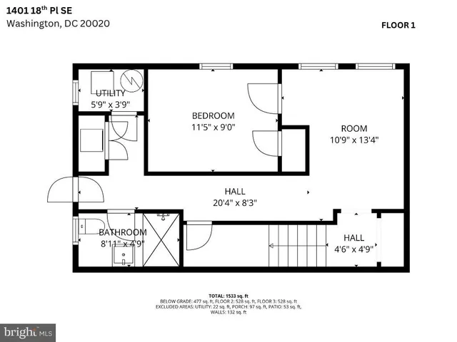 $3,500 | 1401 18th Place Southeast, Washington, DC 20020