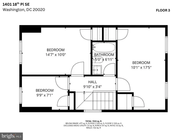 $3,500 | 1401 18th Place Southeast, Washington, DC 20020