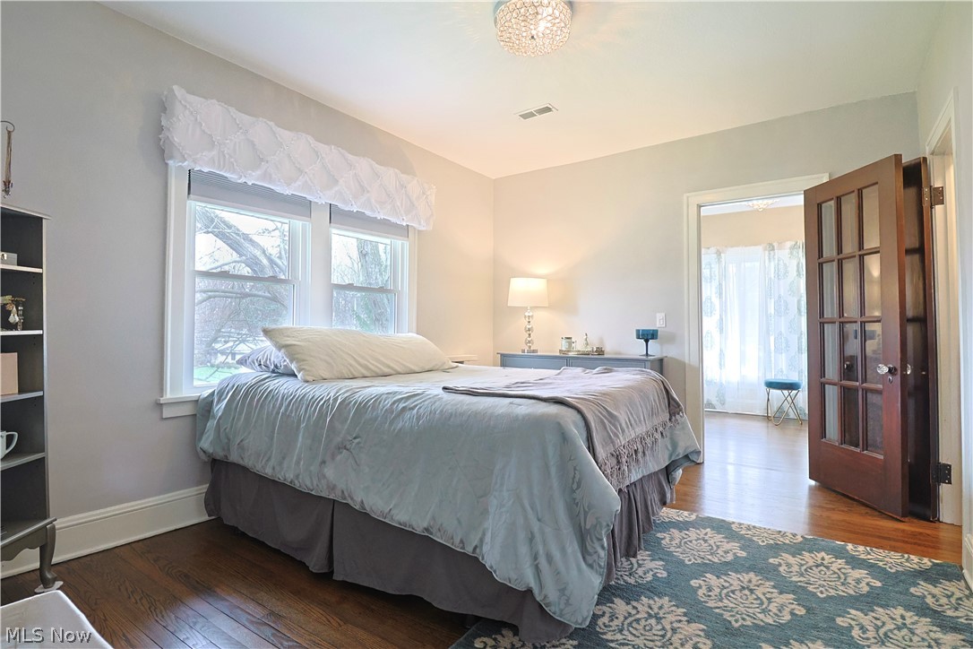 4376 Dover Center Road North Olmsted, OH 44070 - Photo 22 of 34 Bedroom featuring dark hardwood / wood-style flooring