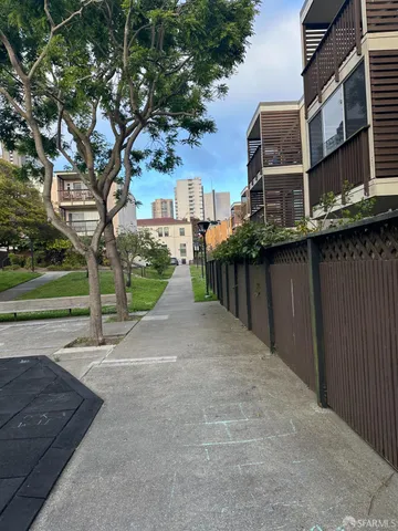 a street view along with residential houses
