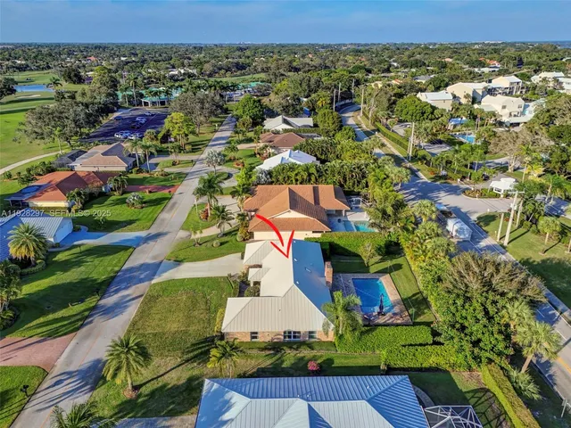 a house view with a garden space