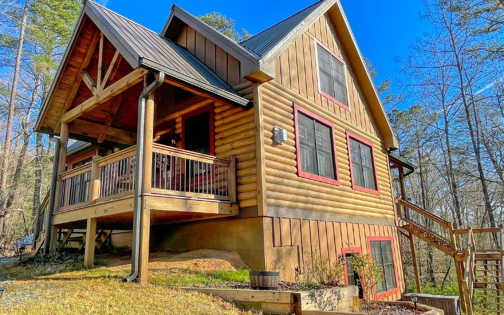 111 Watkins Farm Road Blue Ridge, GA 30513 - Photo 1 of 44 a front view of a house with a yard