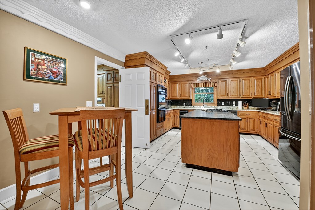 167 Whispering Pne Lane Cherry Log, GA 30522 - Photo 5 of 87 a kitchen with stainless steel appliances kitchen island granite countertop a refrigerator a stove a sink with a dining table and chairs