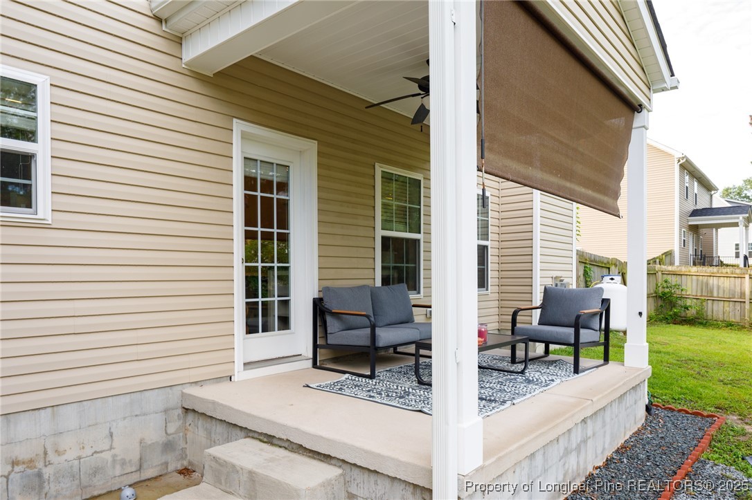 40 Cherry Hill Drive Lillington, NC 27546 - Photo 28 of 30 a view of house with outdoor seating space