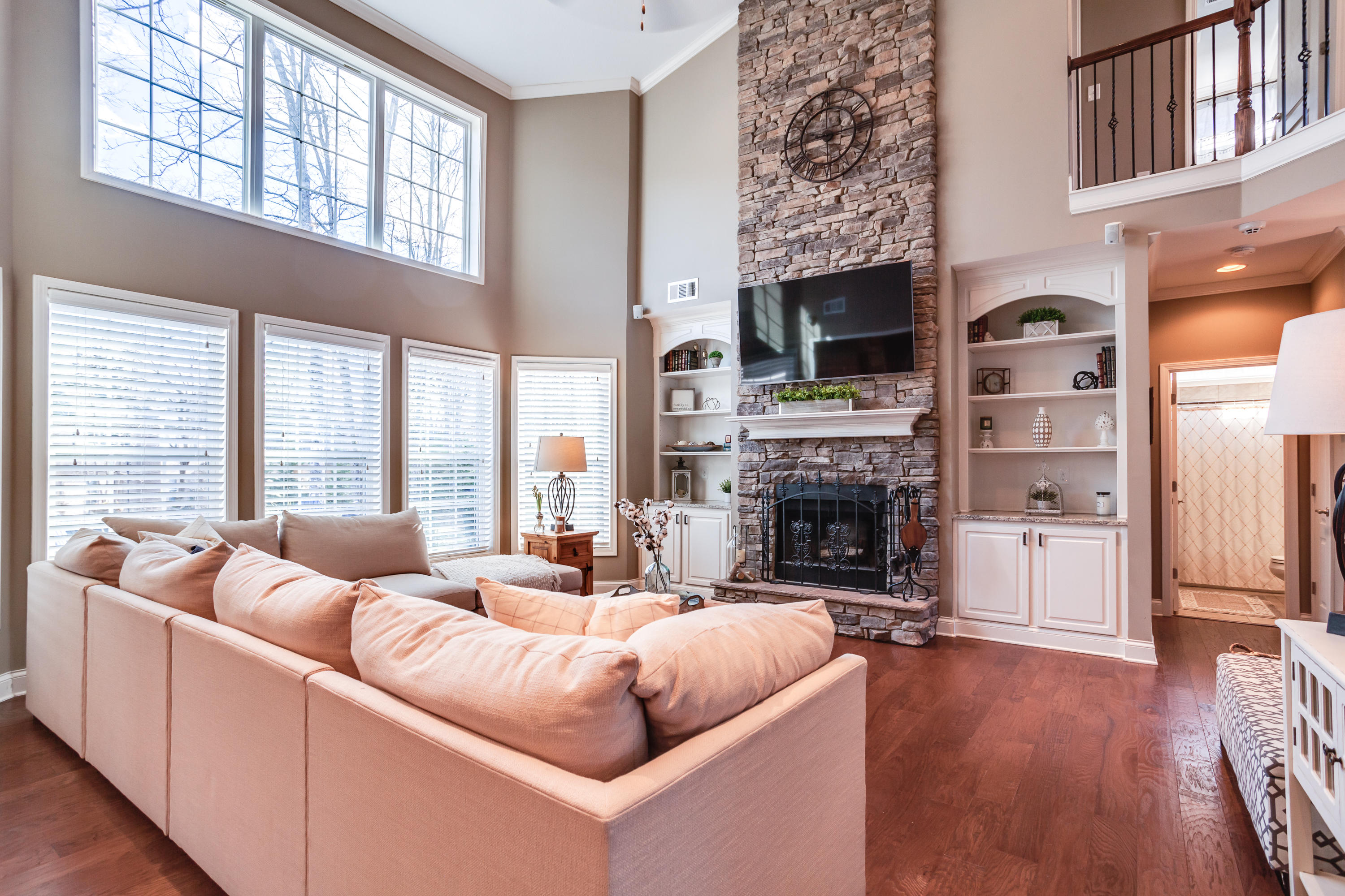2017 Mystic Ridge Road Knoxville, TN 37922 - Photo 8 of 35 Stacked Stone Fireplace