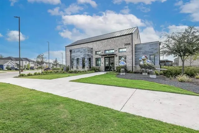 a view of a building with a outdoor space