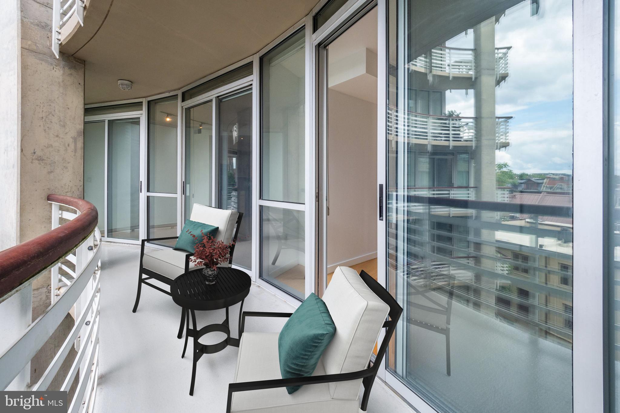 1300 13th Street Northwest, Unit 603 Washington, DC 20005 - Photo 11 of 18 Balcony