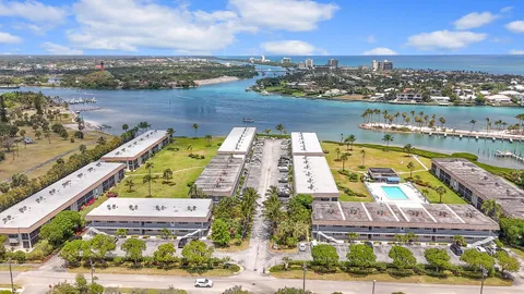 an aerial view of a city