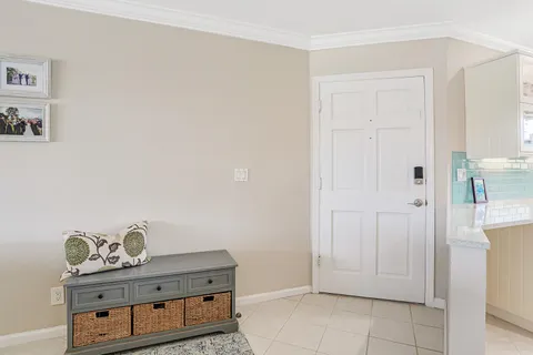 a room with painting on the wall