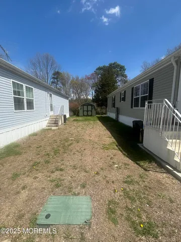 a backyard of a house