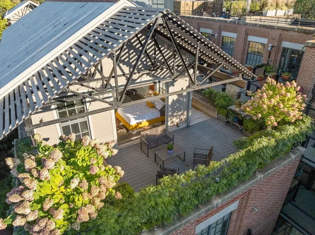 a view of a city with an ocean