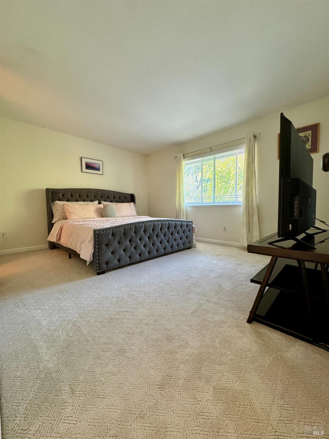58 Scottsdale Way Novato, CA 94947 - Photo 30 of 64 a spacious bedroom with a bed and a flat screen tv