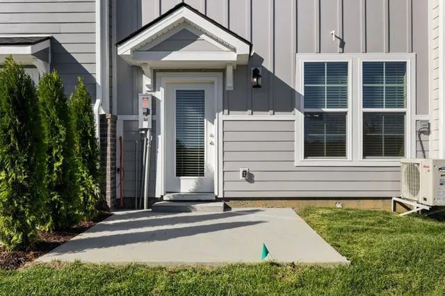 a view of front door of house