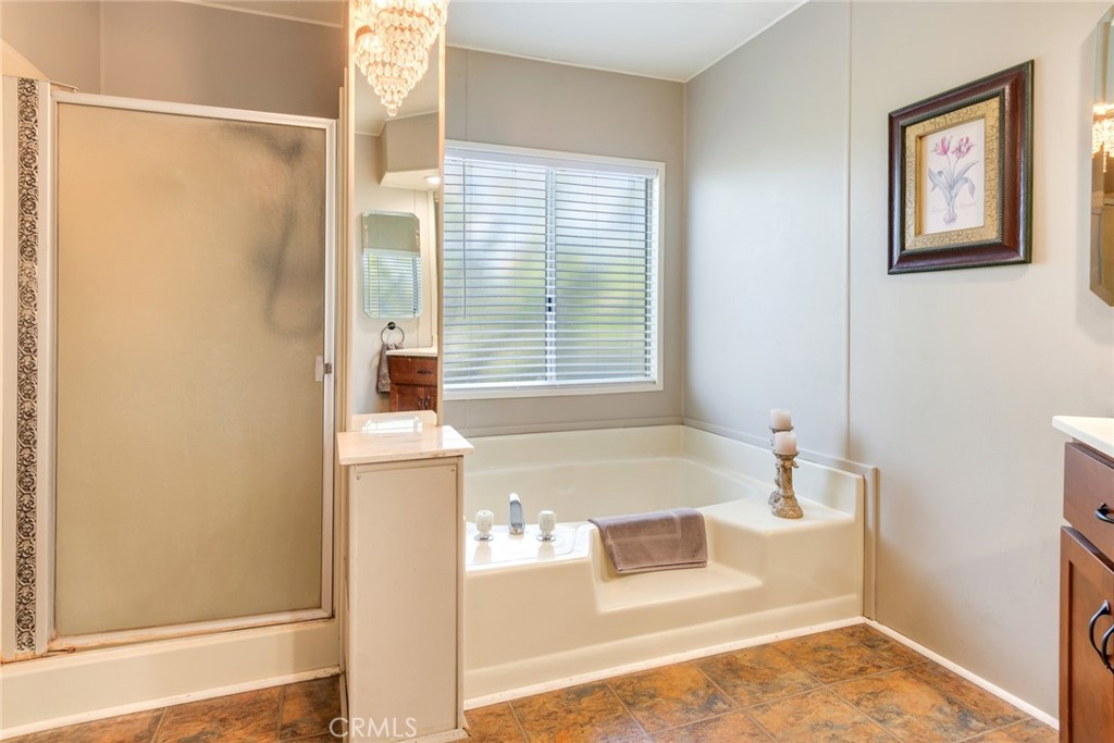 3500 Buchanan Street, Unit 173 Riverside, CA 92503 - Photo 18 of 29 Soaking tub and walk in shower in