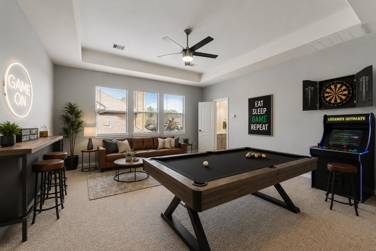 27515 Chris Ridge Court Spring, TX 77386 - Photo 25 of 31 Game room digitally staged.