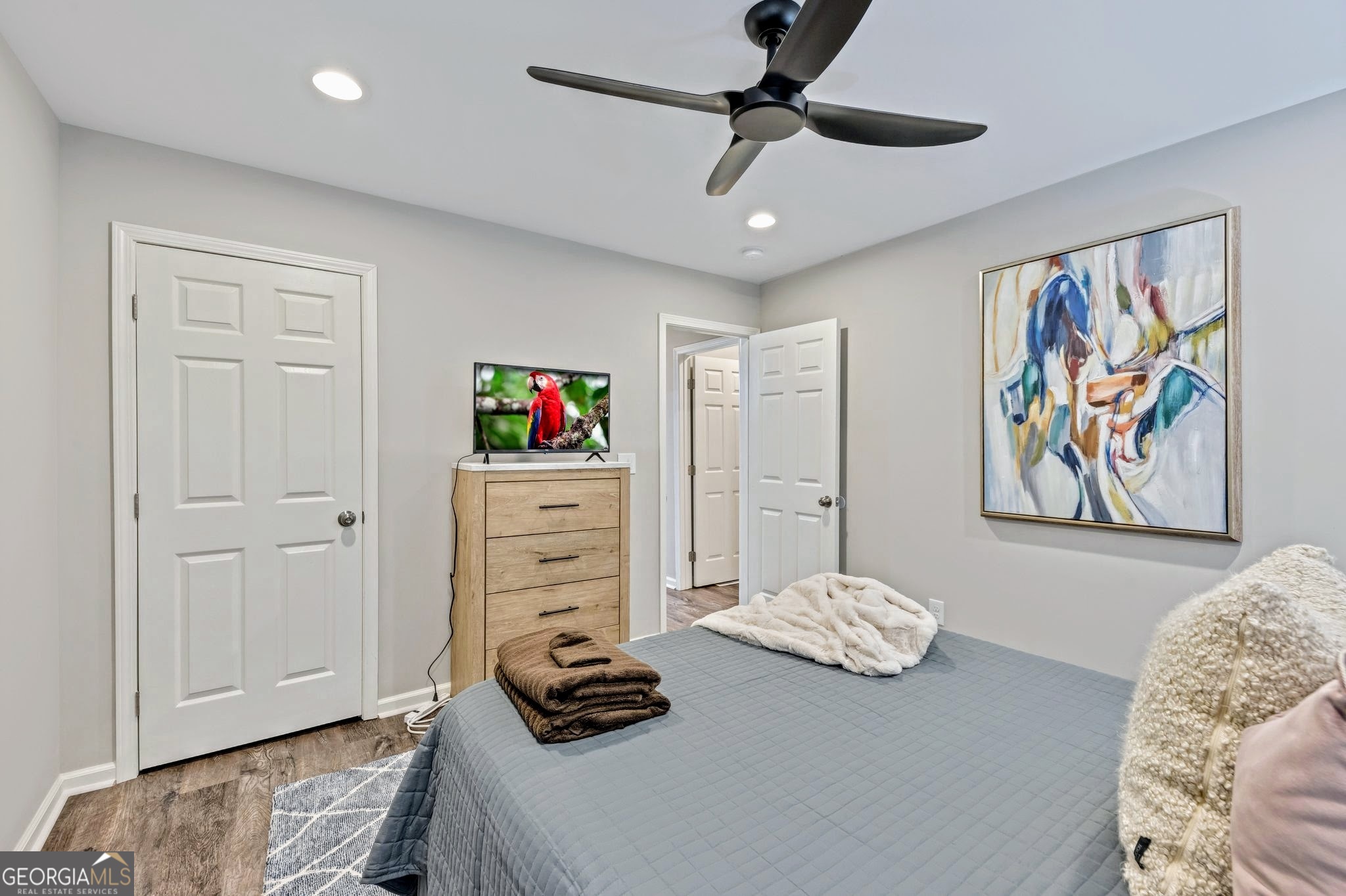 3590 Ponderosa Lane Powder Springs, GA 30127 - Photo 13 of 25 a bedroom with furniture and a bed
