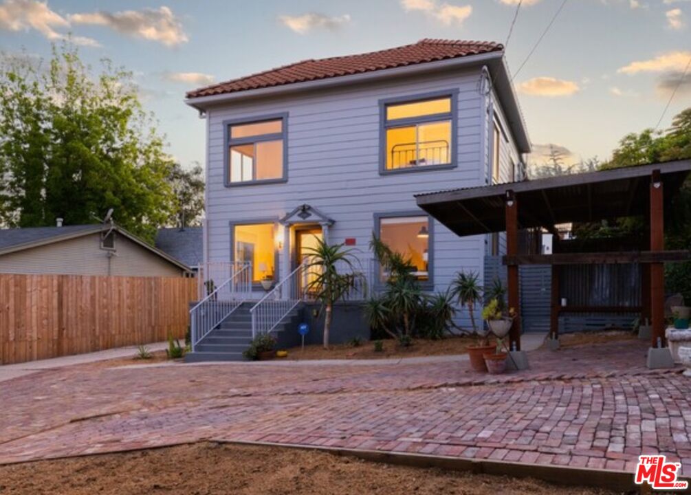 a front view of house