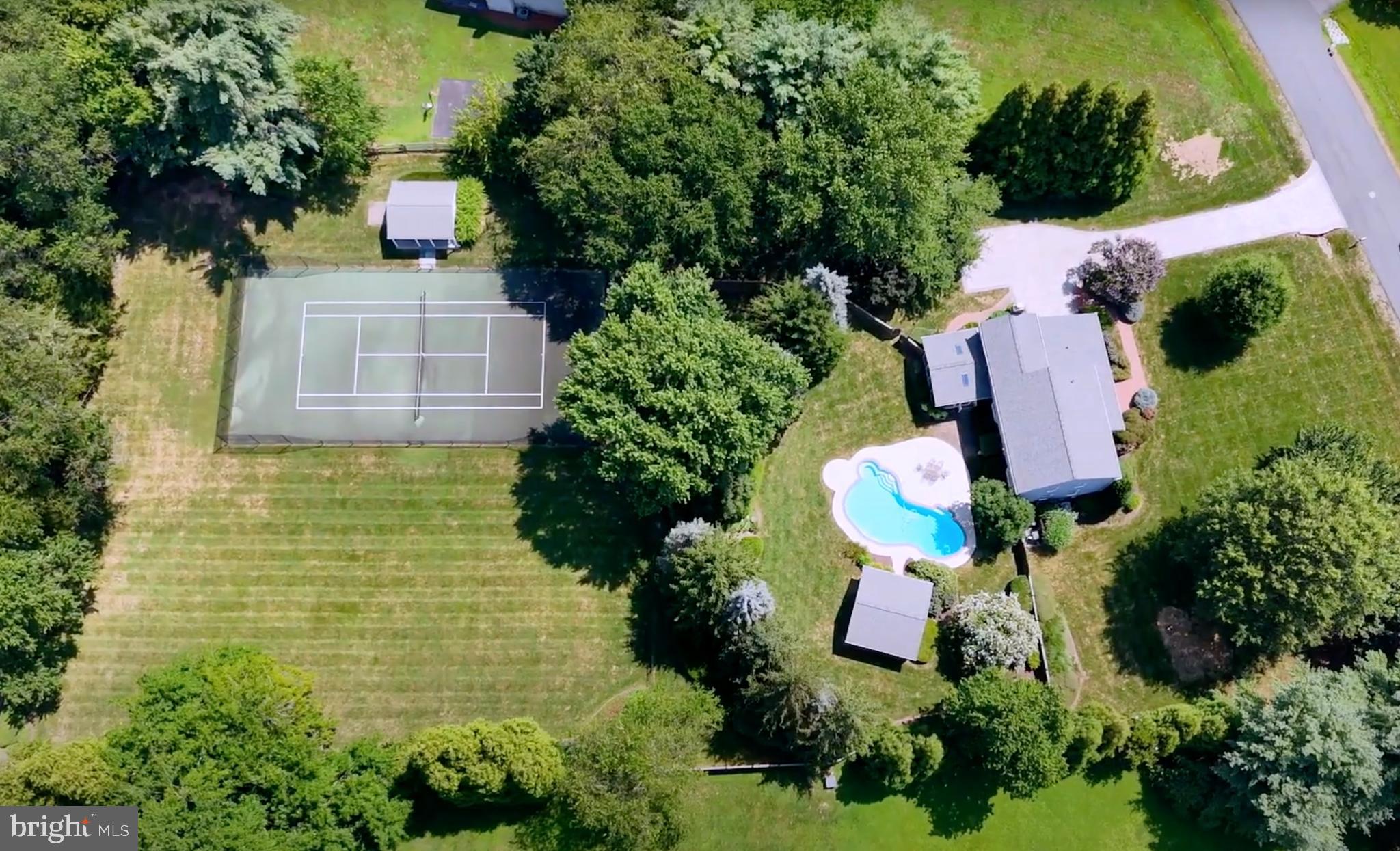 10904 Equestrian Court Reston, VA 20190 - Photo 73 of 81 an aerial view of residential house with outdoor space and swimming pool
