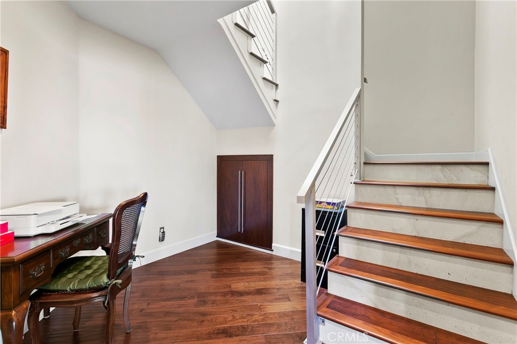 25 St Raphael Laguna Niguel, CA 92677 - Photo 14 of 23 a view of entryway with wooden floor and stairs