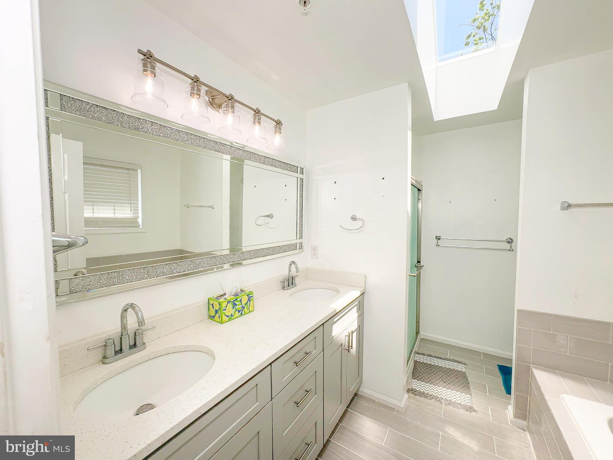 7403 Hawthorne Street Landover, MD 20785 - Photo 16 of 39 a bathroom with a sink and a mirror