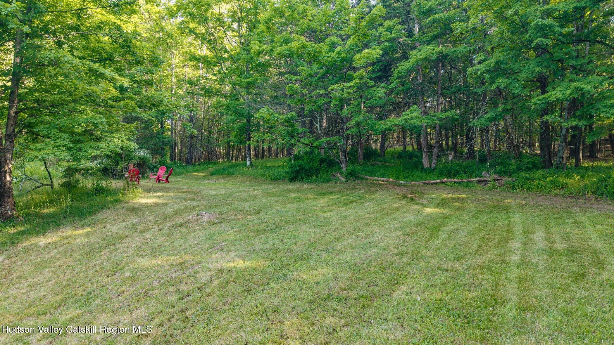 4533 Atwood Road Stone Ridge, NY 12484 - Photo 62 of 63 a garden with trees in front of it