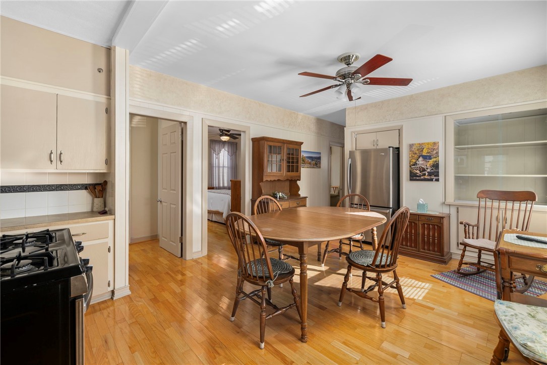 20 Gridley Street Providence, RI 02904 - Photo 6 of 50 Unit 1- original built-ins, galley kitchen, hardwood flooring, gas range, high ceilings