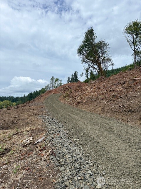 0 Garrard Creek Road Oakville, WA 98568 - Photo 2 of 11 a view of a dry yard with wooden fence