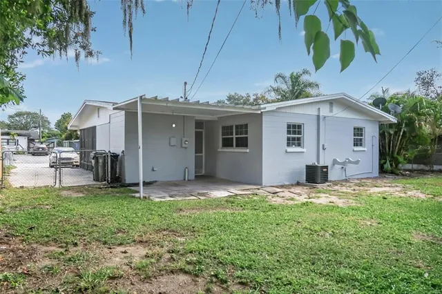 a house view with a garden space