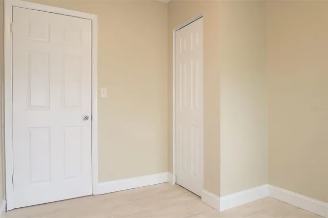 a view of a closet area