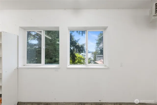 a view of lake and mountain