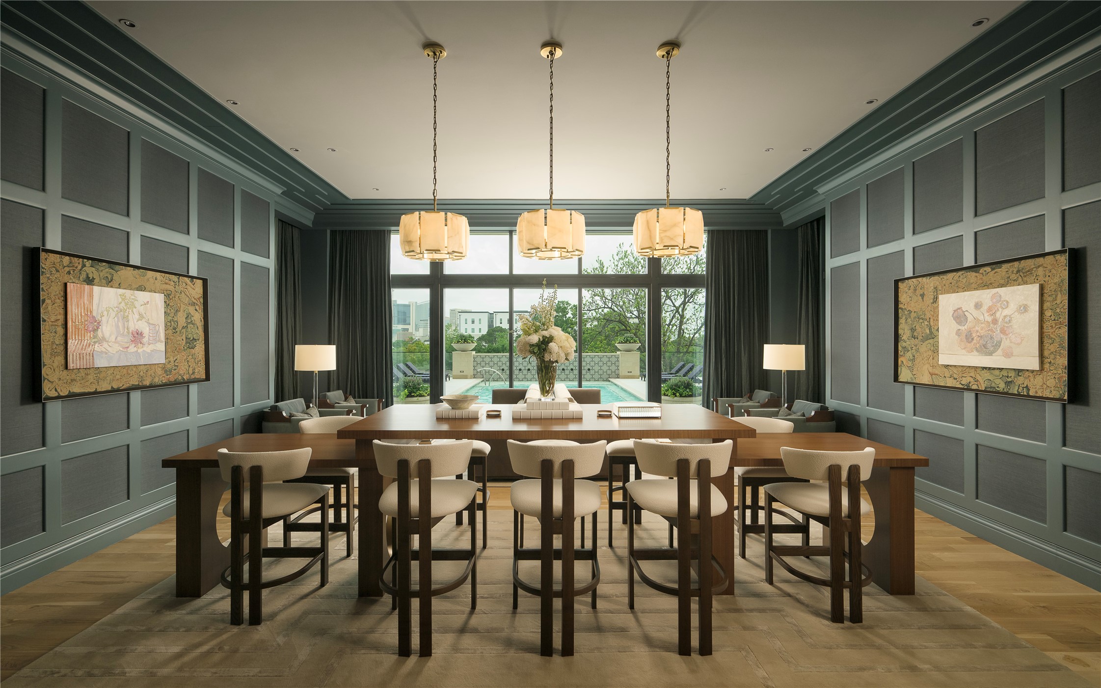 1717 Bissonnet Street, Unit 1106 Houston, TX 77005 - Photo 45 of 50 Elegant dining and lounging common areas.