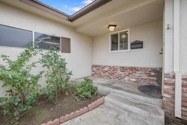 a front view of a house