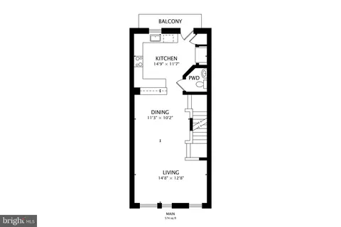 a front view of a building