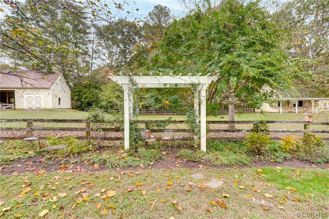 1101 Dover Road Manakin-Sabot, VA 23103 - Photo 6 of 50 a backyard of a house with plants and large tree