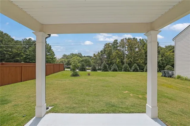 front view of house with the garden