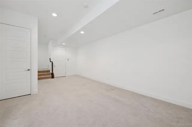 a view of an empty room