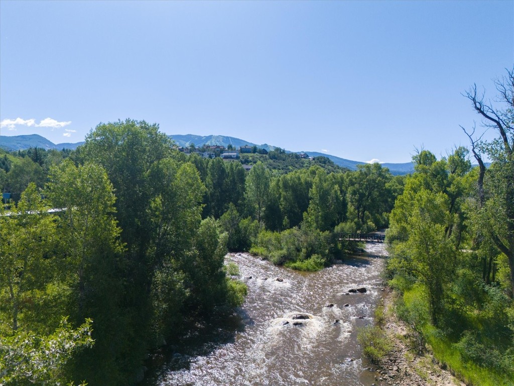 303 Riverview Way Steamboat Springs, CO 80487 - Photo 23 of 44 a view of a city with lush green forest