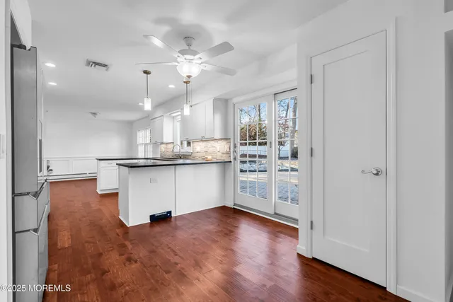 a view of wooden floor